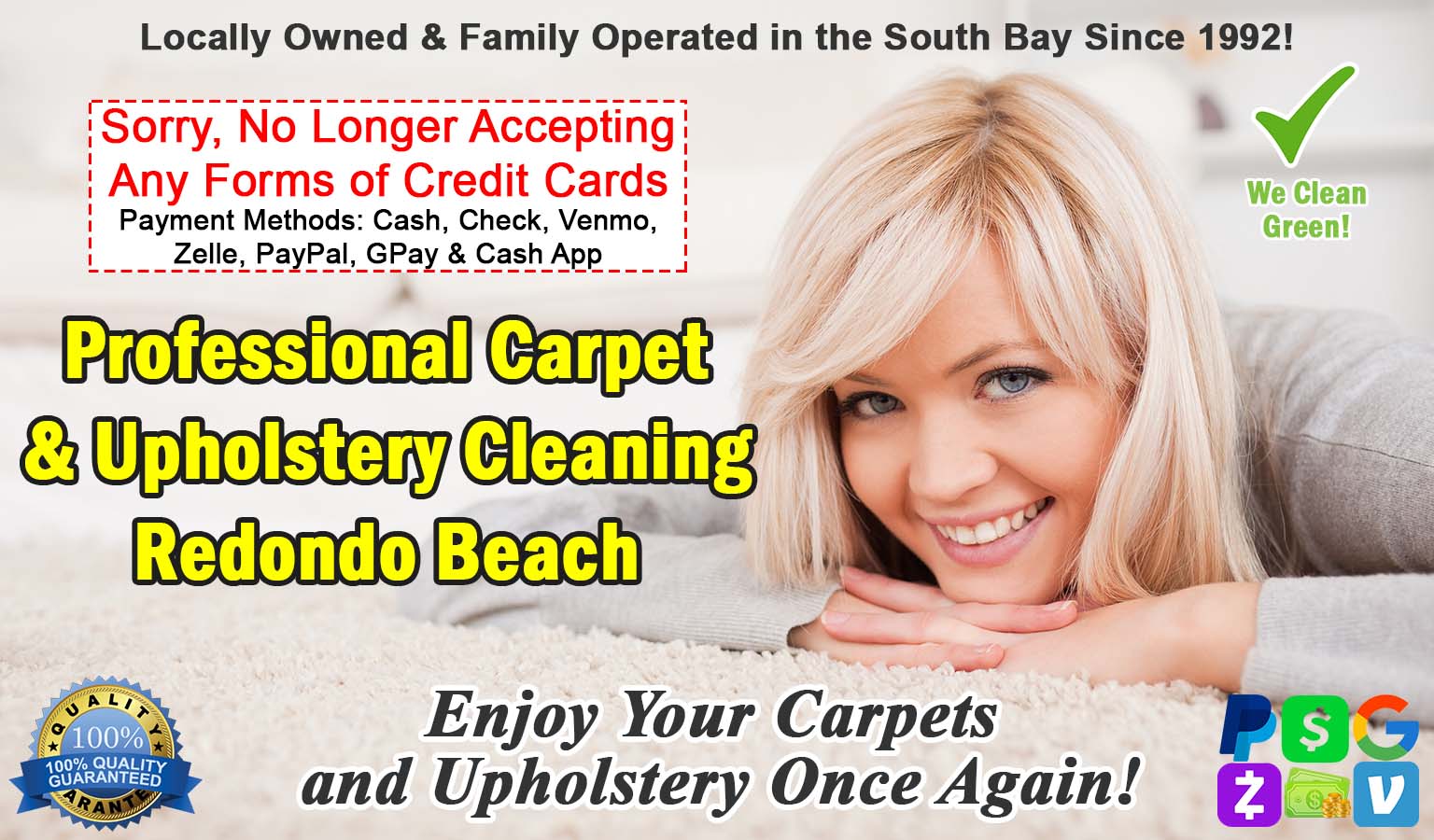 Carpet Cleaning and Upholstery Cleaning Redondo Beach Ca